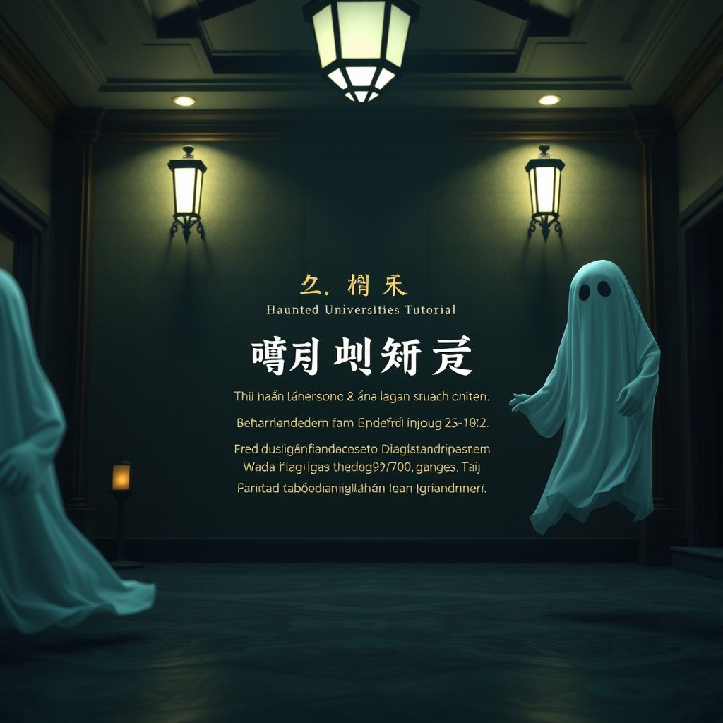 วิธีการสร้างตัวละครผีใน 'Haunted Universities 3'